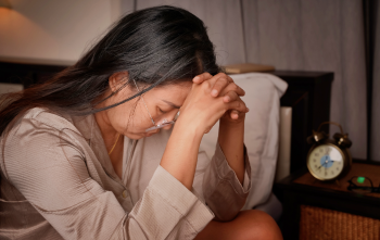 woman sad menopause