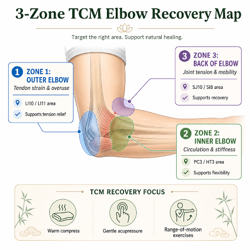 3-Zone TCM Elbow Recovery Map